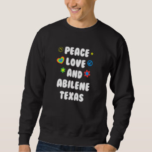 Sudadera Paz Amor Abilene Texas Patriótico Tx Patriotismo A