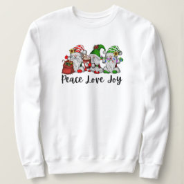 Sudadera Paz amor alegría gnomes caramelos cacao navidades 