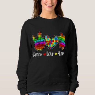 Sudadera Paz Amor Autismo Poppin Autism Awareness Mes Fi