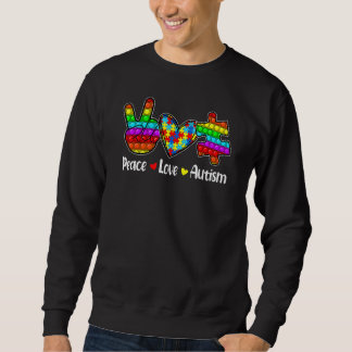 Sudadera Paz Amor Autismo Poppin Autism Awareness Mes Fi