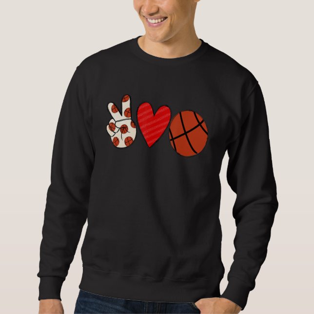 Sudadera Paz Amor Baloncesto (Anverso)