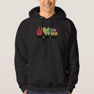 Sudadera Paz Amor Bingo Juego Lotería Hombres Niños