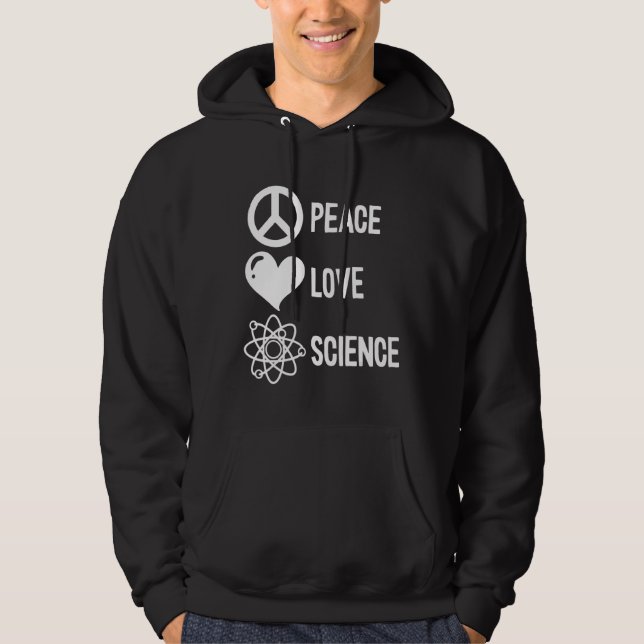 Sudadera Paz Amor Ciencia (Anverso)