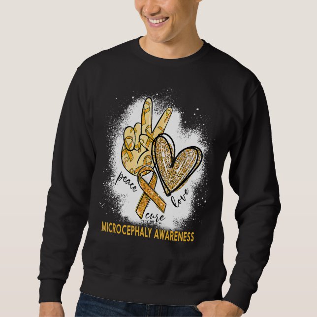 Sudadera Paz Amor Cura Microcefalia Bleached Sensibilizació (Anverso)