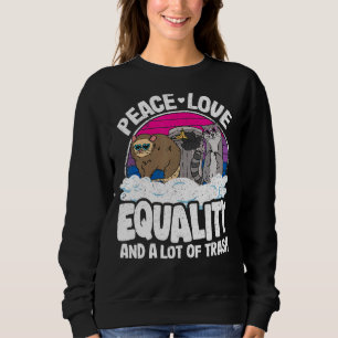 Sudadera Paz, Amor E Igualdad Y Mucho Orgullo Bi