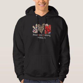 Sudadera Paz Amor Enfermería Vida de Enfermera Semana de la