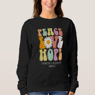 Sudadera Paz Amor Esperanza Cromosoma 12 Microdeleción Awar