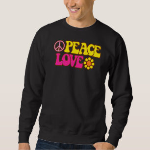 Sudadera Paz amor Flor Rótulo de energía Hippie 70 años set