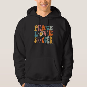 Sudadera Paz Amor Fútbol Gran Deporte Fútbol Fan Sonrisa Da