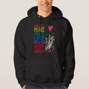 Sudadera Paz Amor Inclusión Igualdad Diversidad Derechos Hu