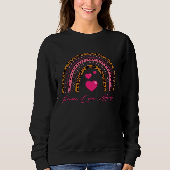 Sudadera Paz Amor Mamá Vida (Anverso)