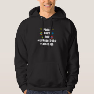 Sudadera Paz Amor Murfreesboro Tennessee Patriótico Tn Pat