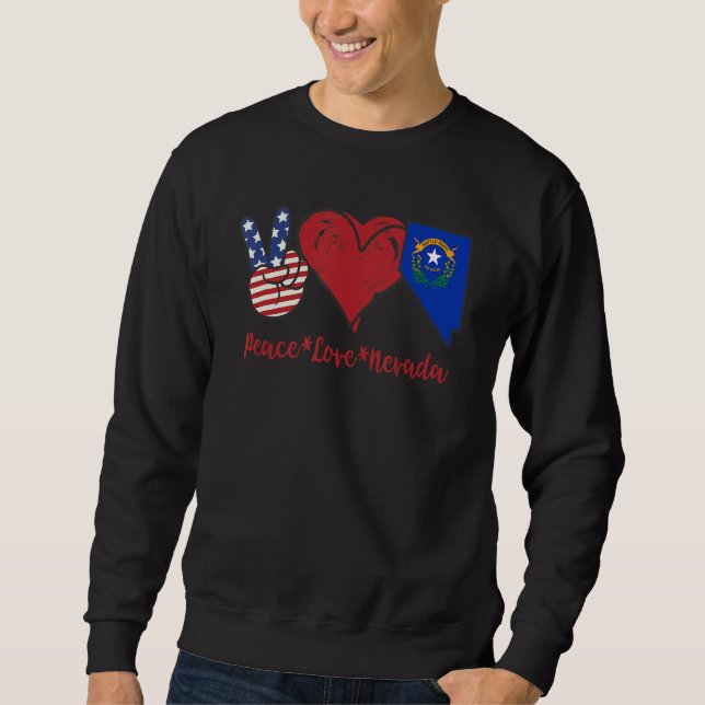 Sudadera Paz Amor Nevada (Anverso)