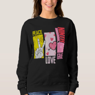 Sudadera Paz Amor Noveno Grado 1er Día Escolar Equipo 9no G