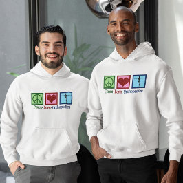 Sudadera Paz Amor Ortopédicos Cute Ortopedistas