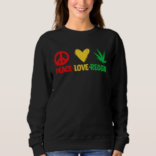 Sudadera Paz Amor Reggae I Rasta I Rastafari I Jamaicano R