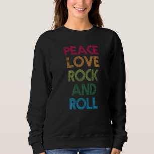 Sudadera Paz Amor Rock Roll Me encanta Rock Roll Cool Rock 