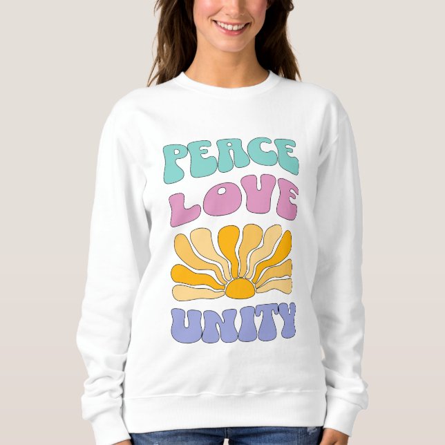Sudadera Paz Amor Unidad (Anverso)