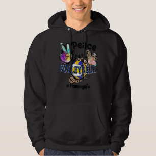 Sudadera Paz Amor Voleibol Madre Vida Abuela Leop