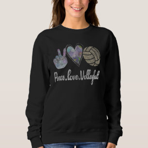 Sudadera Paz Amor Voleibol Mujeres Lindas Chicas Adolescent