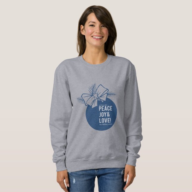 Sudadera Paz, Amor y Alegría (Anverso completo)