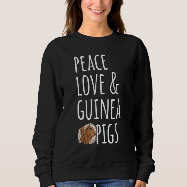Sudadera Paz Amor y Cuyes (Anverso)