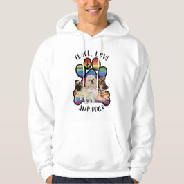 Sudadera Paz, amor y perros