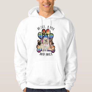 Sudadera Paz, amor y perros