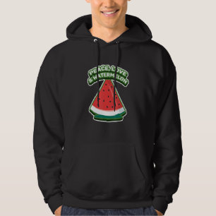 Sudadera Paz Amor y sandía Dulce Vib de Verano Tropical