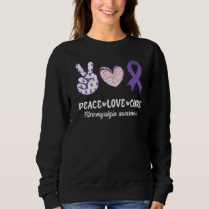 Sudadera Paz Cure Fibromialgia Conciencia Mes Warri