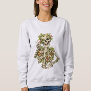 Sudadera Paz de la Pose del Esqueleto Botánico – El Humor d