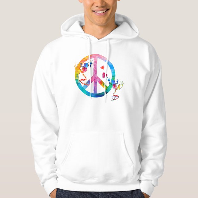 Sudadera Paz de las ranas arbóreas 4 (Anverso)