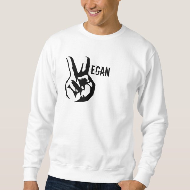 Sudadera Paz del vegano (Anverso)