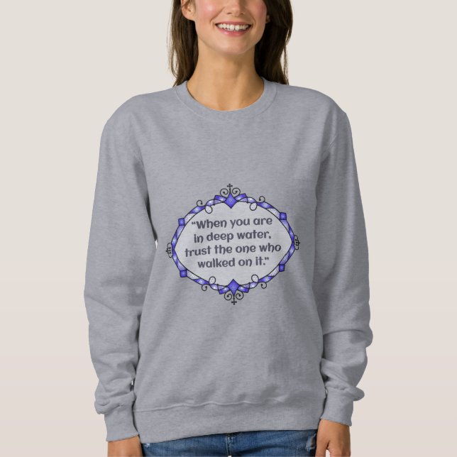 Sudadera Paz en aguas profundas (Anverso)