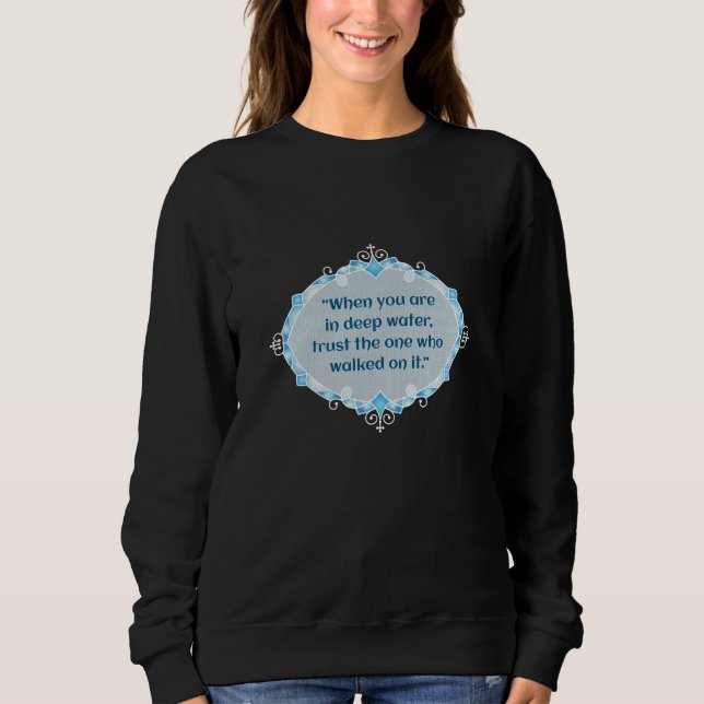 Sudadera Paz en aguas profundas (Anverso)