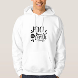 Sudadera Paz en la Tierra - Minimalista Unisex Hoodie