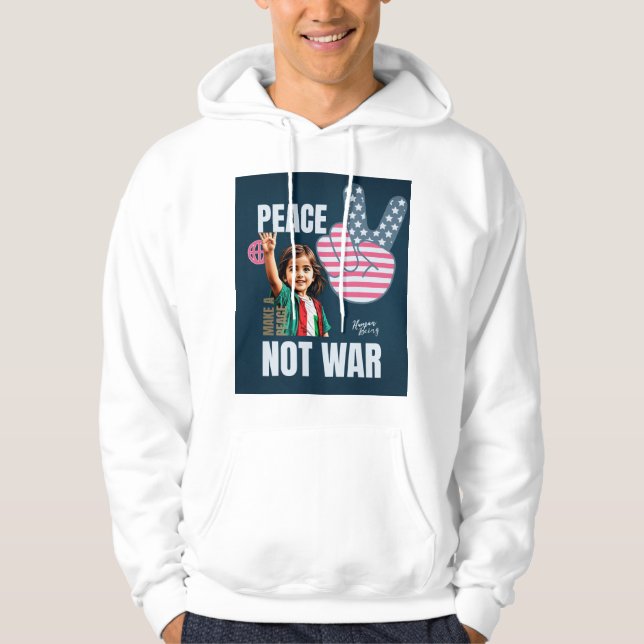 Sudadera Paz no guerra (Anverso)