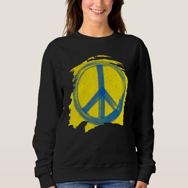 Sudadera Paz No Guerra Paint B (Anverso)