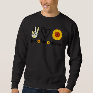 Sudadera Paz Verano Hippie Sunflower Paz Amor Sunshin