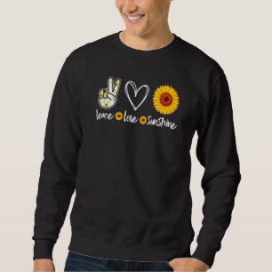 Sudadera Paz Verano Hippie Sunflower Paz Amor Sunshine