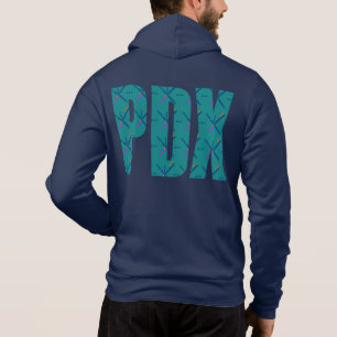Sudadera PDX Portland Airport Carpet Text