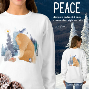 Sudadera PEACE Chow HOLIDAY en la parte delantera y trasera