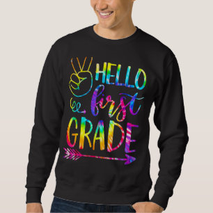 Sudadera Peace Hello Primer Grado De Vuelta Al Colegio