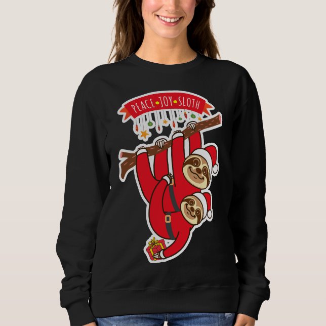 Sudadera Peace Joy Sloth (Anverso)