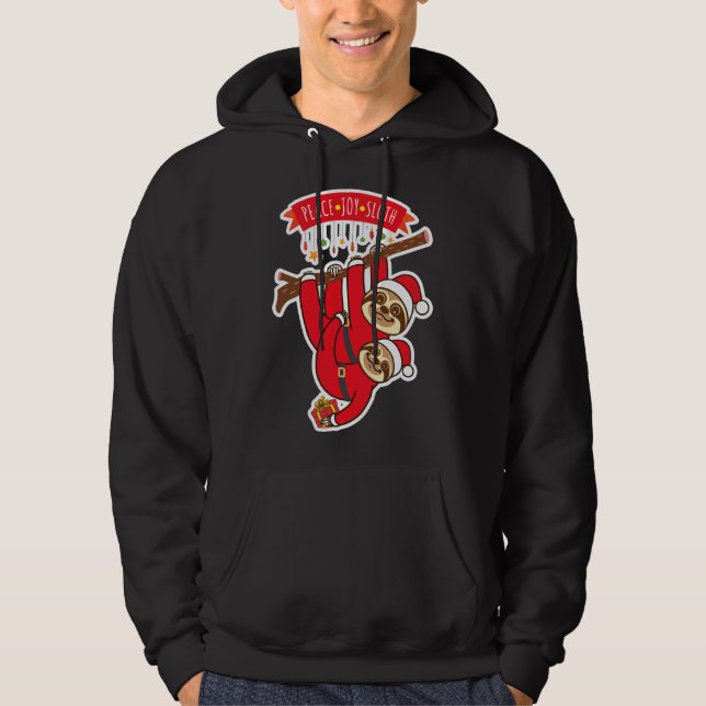 Sudadera Peace Joy Sloth (Anverso)
