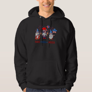 Sudadera Peace Love America Gnome Independence Day T-Shirt