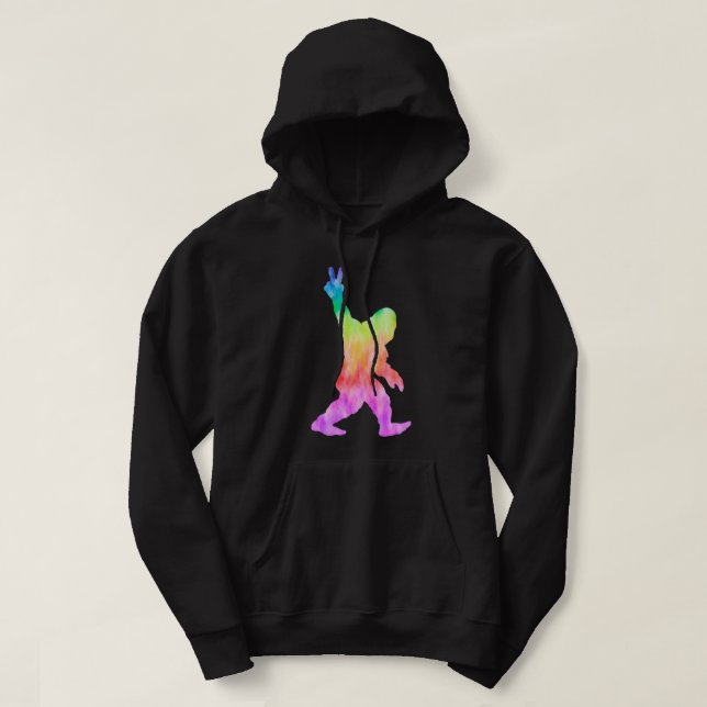 Sudadera Peace Love Bigfoot (Diseño del anverso)