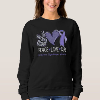 Sudadera Peace Love Cure Sunflower Pulmonary Hypertension A
