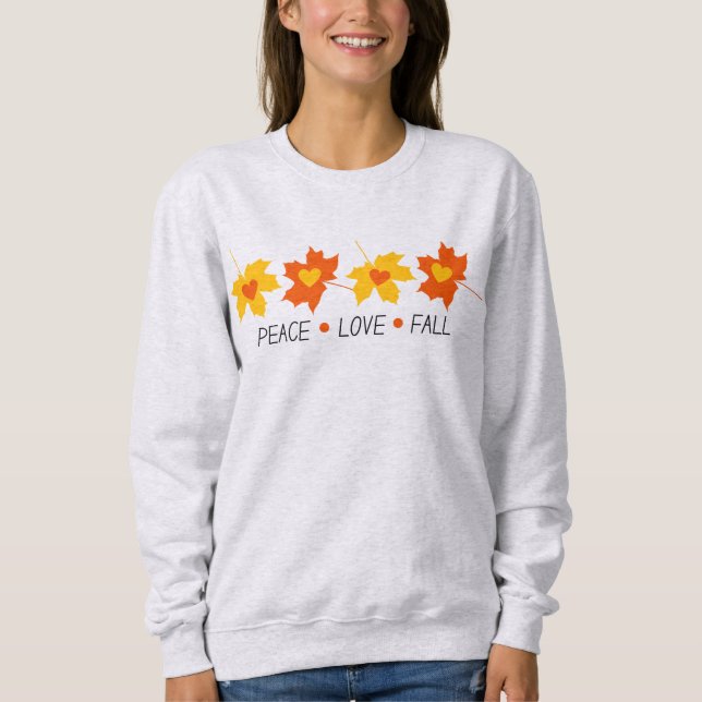 Sudadera Peace Love Fall Cosy Sweet (Anverso)