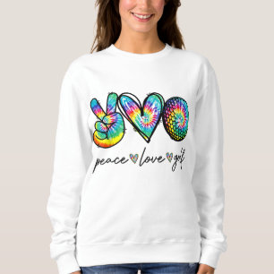 Sudadera Peace Love Golf Tie Dye Cute Golf Amantes